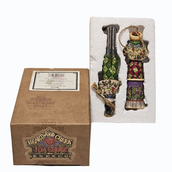 Jim Shore Heartwood Creek Victorian Carolers Christmas Ornament Pair w Box 2006 - Picture 13 of 16